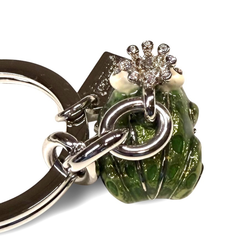 NWOT Rare Coach Frog Prince Key Fob in Green Enamel - Style No. 92448 - Picture 3 of 5
